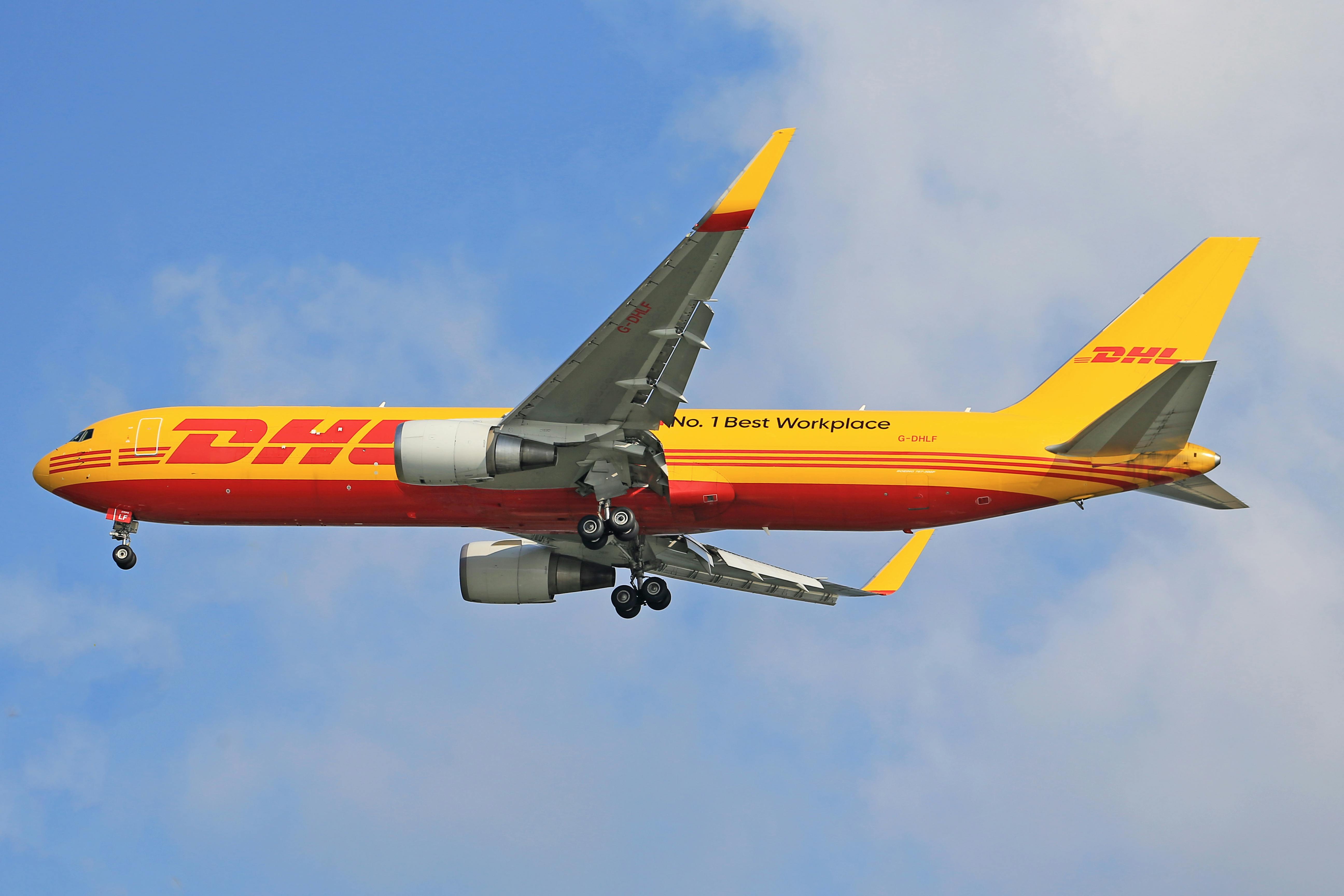 DHL國(guó)際空運(yùn)快遞飛機(jī)